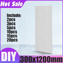 DIY Generic 300*1200mm Hepa Filter Paper with Folds 20mm Screen Homemade Car Air Purifier Air Conditioning Dust Net Cotton Pm2.5