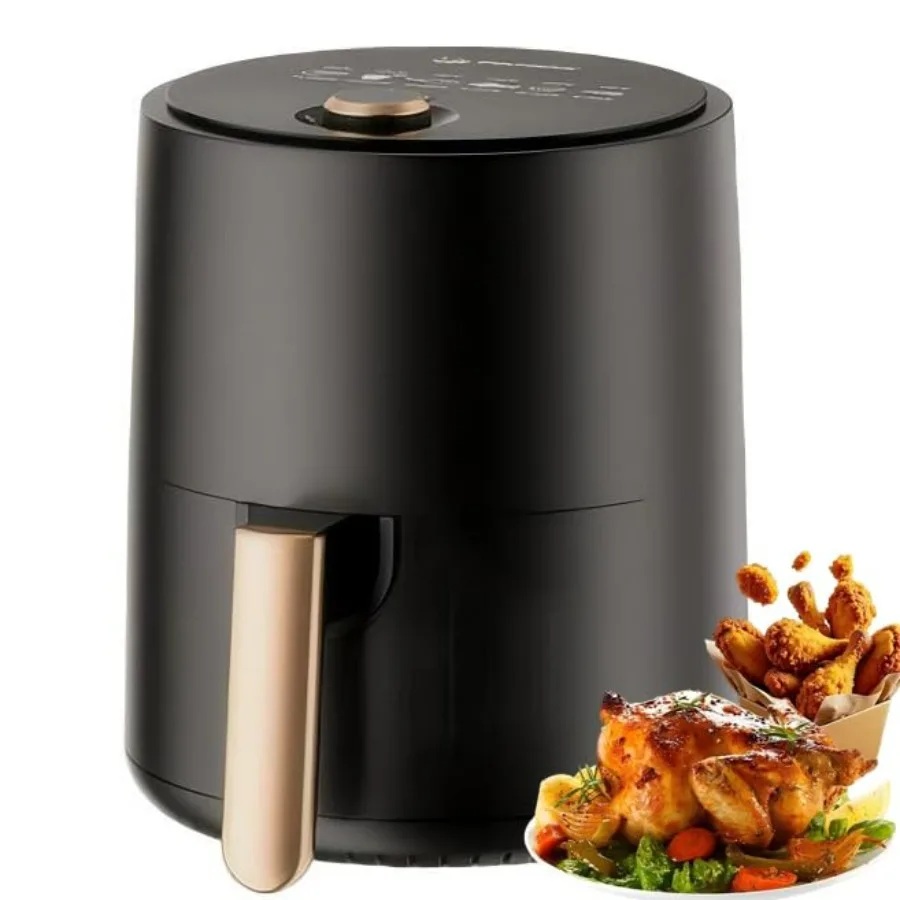 

Компактная аэрофритюрница для быстрого приготовления еды за считанные минуты с технологией Hi-Fry, антипригарная корзина, безопасная для посудомоечной машины, серебристая, для жарки, запекания и приготовления блюд на гриле