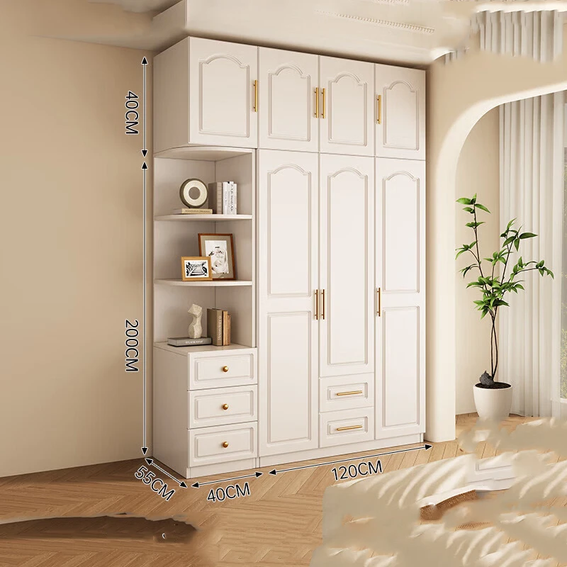 

Nordic Minimalist Modern Closet Partitions Simple Cabinet Makeup Shelves Wardrobe Jewelry Storage Guarda Roupa Home Furniture