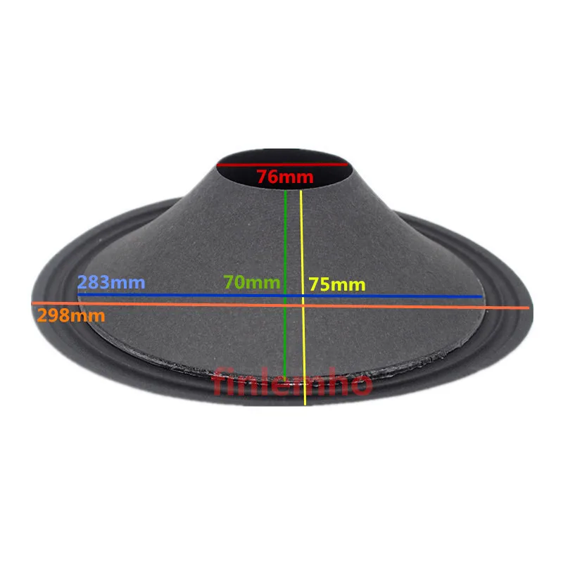 1PC Speaker Woofer Paper Cone 298mm M Shape Cloth Surround Repair Kit Voice Coil 76mm For Home Theater Studio DIY System