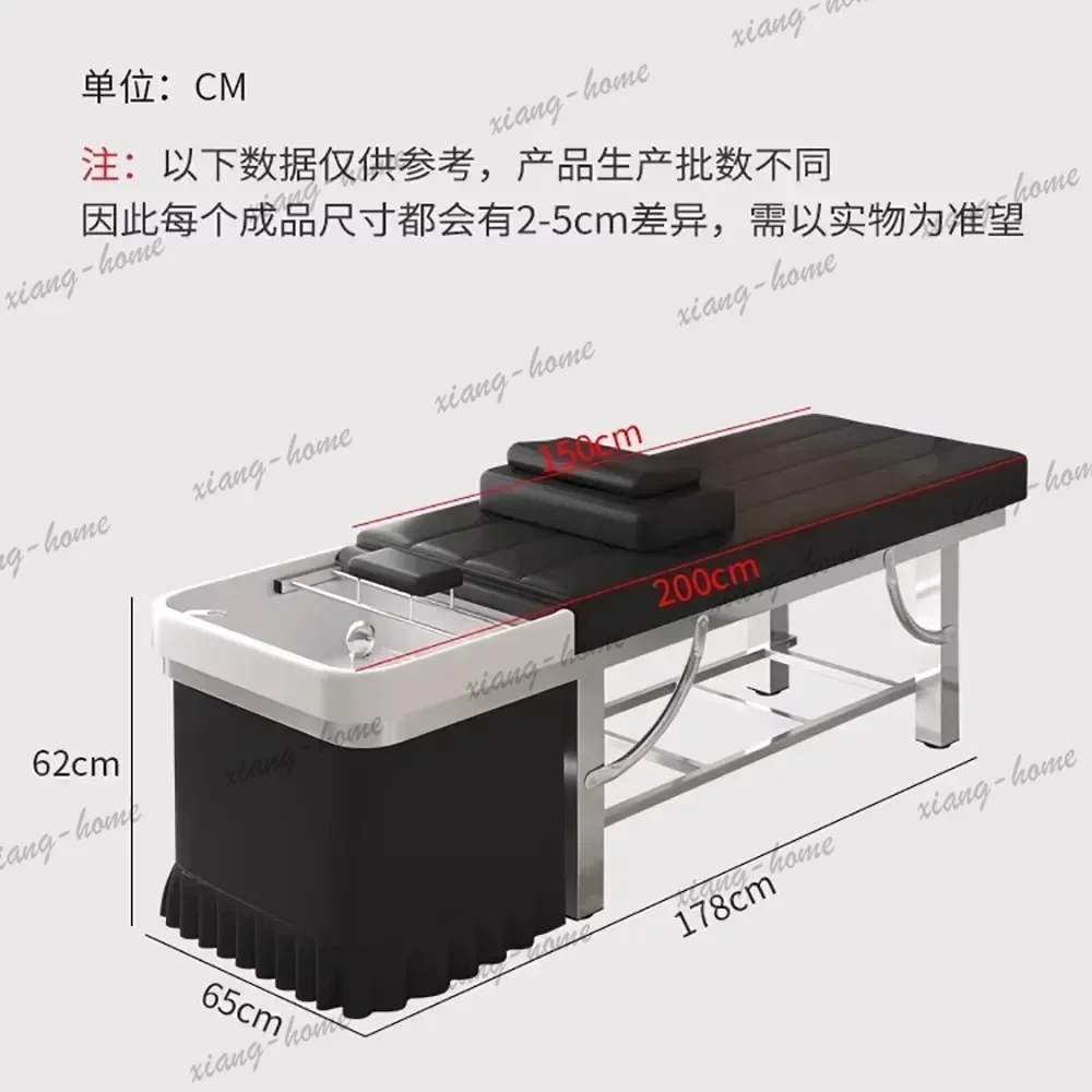 LJY Luxury Premium Shampoo Bed Modern Unique Simple Nordic Shampoo Recliner Luxury Ergonomic Cadeira De Barbearia Salon Furnitur