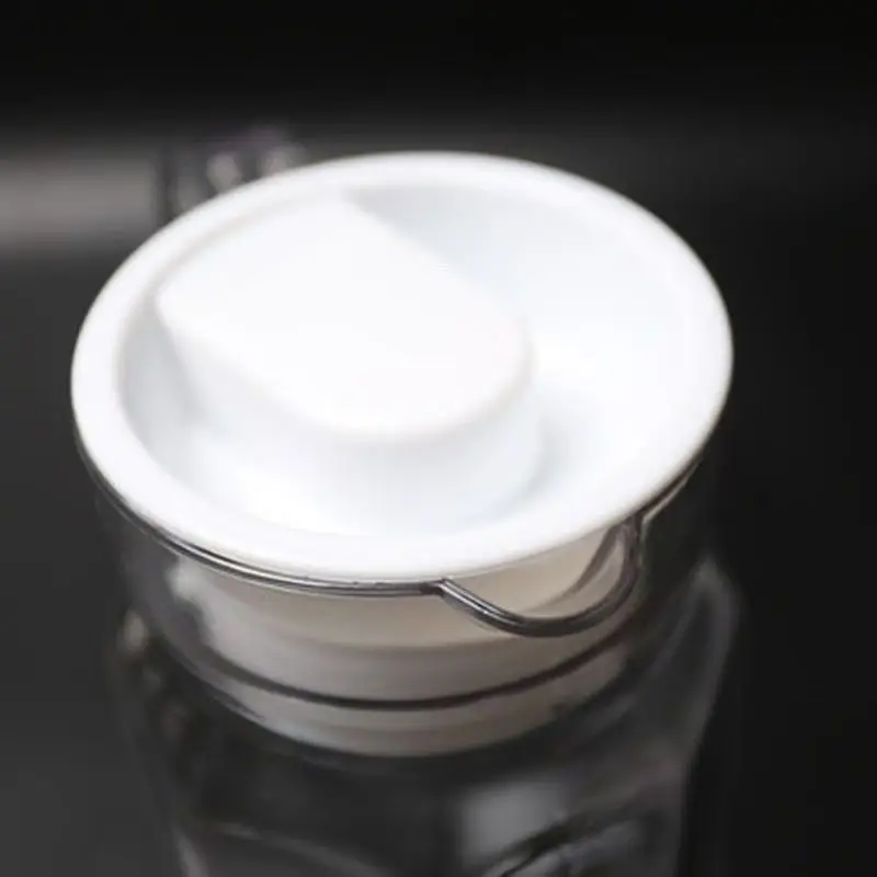 

The white lid of the kettle, plastic accessory, PC striped acrylic octagonal glass lid