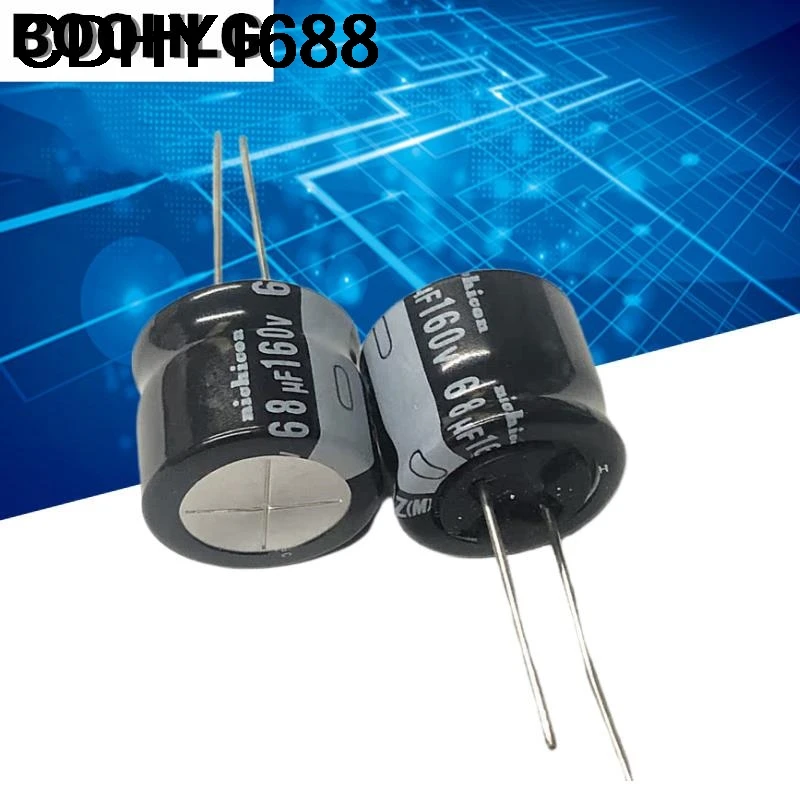 10 個長寿命ダイレクトインサート電解コンデンサ 160v 68uf 16X16mm