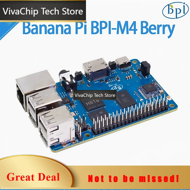 VivaChip TechBanana Pi BPI-M4 Berry Adopts Allwinner Technology H618 Chip Design, With 2G Memory And 8G EMMC Storage