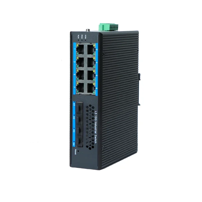 10G محول إيثرنت مُدار 10G4 فتحات SFP 8 10/100/1000Mbps TP 1 Ports Combo #4