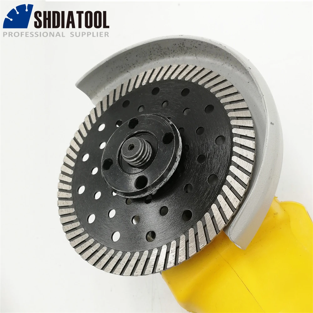 SHDIATOOL Dia 115-230 مللي متر أقراص قطع الماس الضغط الساخن رقيقة توربو شفرة المنشار للجرانيت الرخام التعميم عجلة متعددة الثقوب
