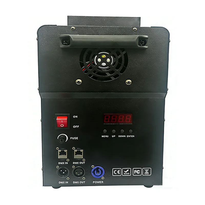 1500W Fog Machine 24 LEDS DMX512 Smoke Machine With Remote & Manual Control 10m Spray Distance 4 Mins Preheat For Wedding Party