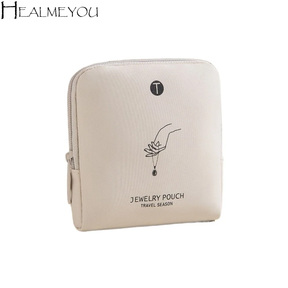 

Многослойная сумка для хранения украшений в ретро-стиле, водонепроницаемая, многофункциональная, на молнии, мини-органайзер для браслетов и ювелирных изделий на каждый день