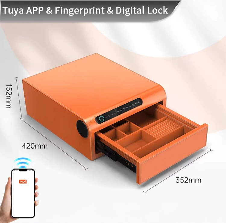 Customized Personal Jewelry Drawer Box Smart Anti-Theft Steel Safe Storage for Home Use
