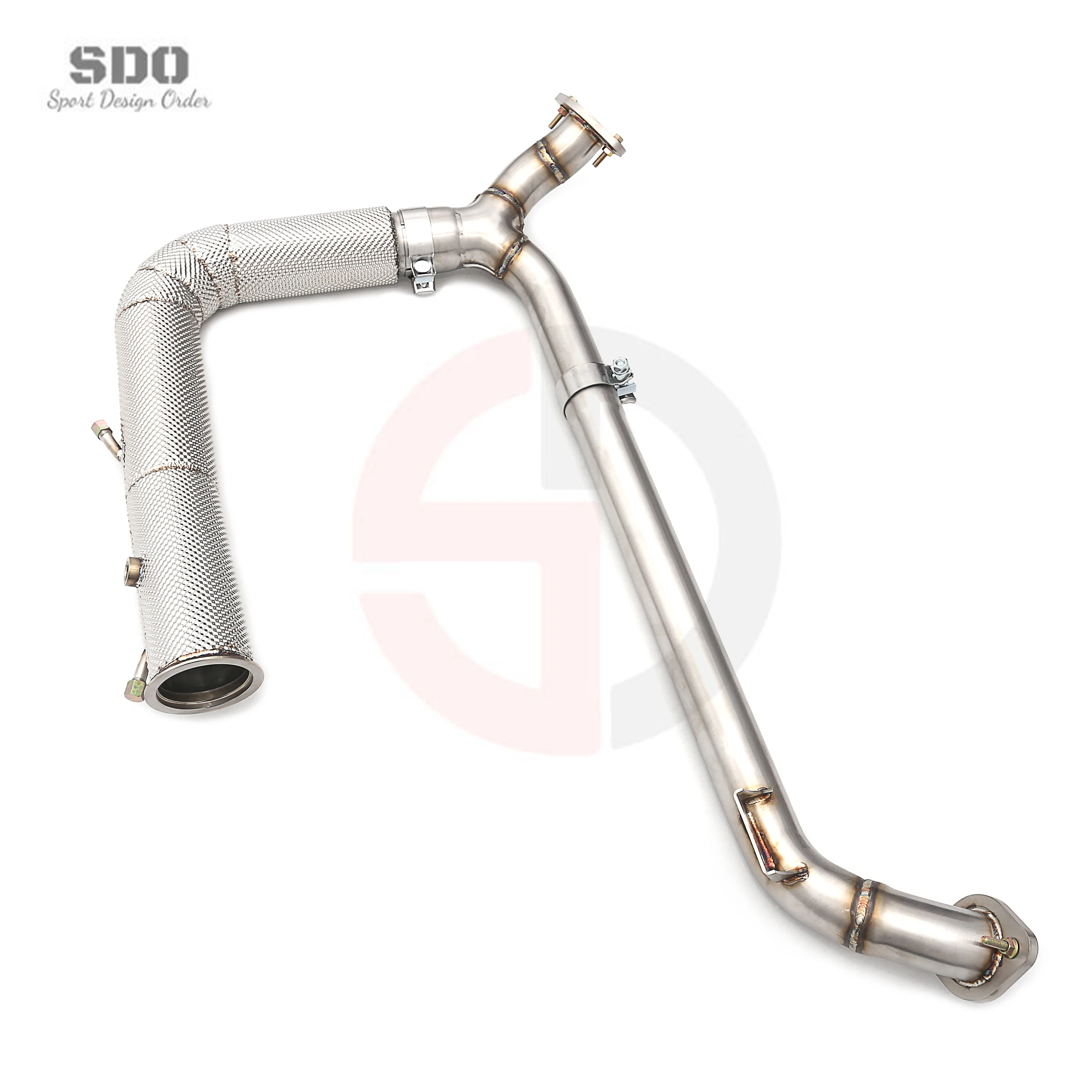 OEM Downpipe  Exhaust  for  718 Boxster/2016-2023 Heat Shield Header Stainless Steel Straight Downpipe  High Flow
