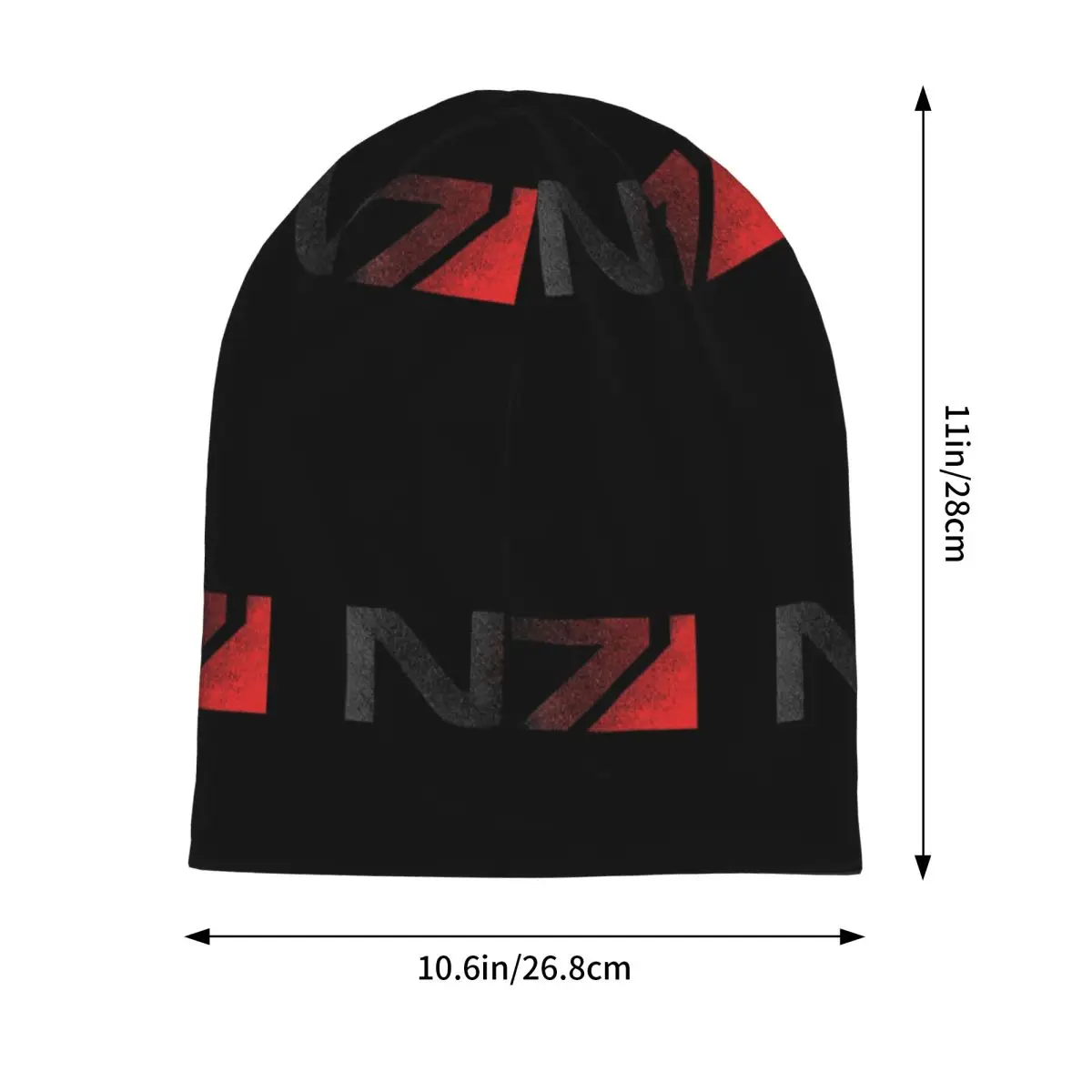 Mass Effect N7 Distressed Logo Skullies Beanies Hats Warm Autumn Winter Outdoor Cap Knitted Bonnet Caps for Unisex Adult