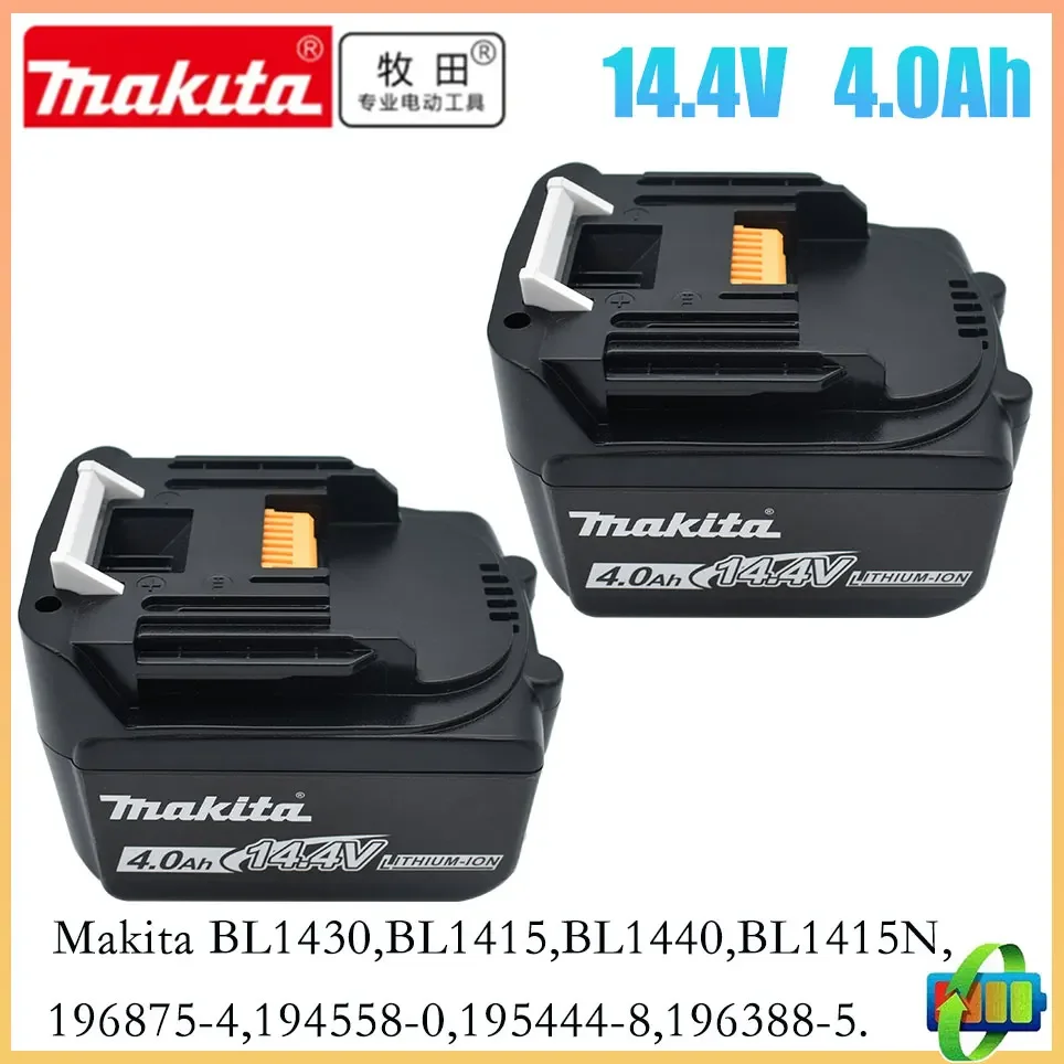 

Original Makita 4000mAh 14.4V Rechargeable Li-ion Battery For Makita 14V Power Tools 4.0Ah Batteries BL1460 BL1430 1415 194066-1