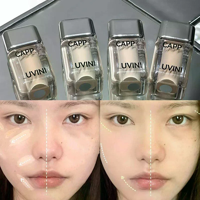 カプビニ ブライトホワイト リキッドコンシーラー オイルコントロール フルカバー 毛穴 くま ファンデーションクリーム フェイシャルメイクアップ コスメ