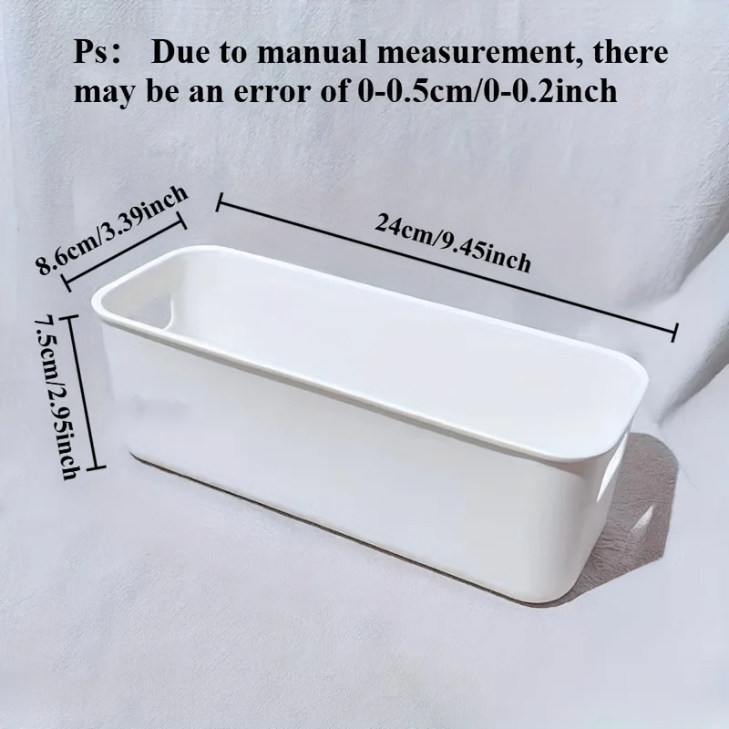 صناديق تخزين متعددة الوظائف، منظمات بلاستيكية متينة لمستحضرات التجميل والوجبات الخفيفة والمطبخ والحمام والنوم - اللوازم المكتبية #2