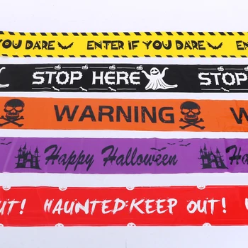 Halloween Skull Warning Sign 2