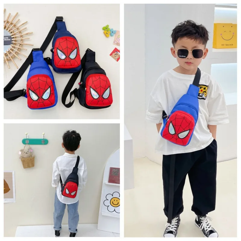 Cool and fashionable boy bag crossbody one shoulder handsome baby outing backpack casual cartoon children chest bag cute