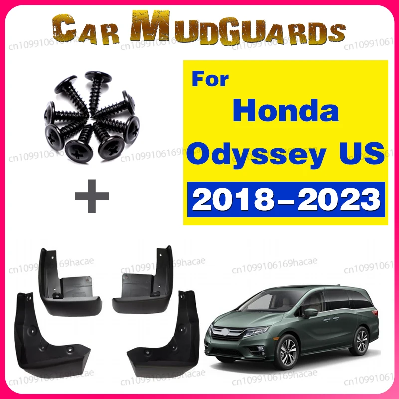 

Splash Guard Set For 2018-2023 2019 2020 2021 2022 Honda Odyssey US Car Mud Flaps Fender Guards Easy Install Auto Accessories