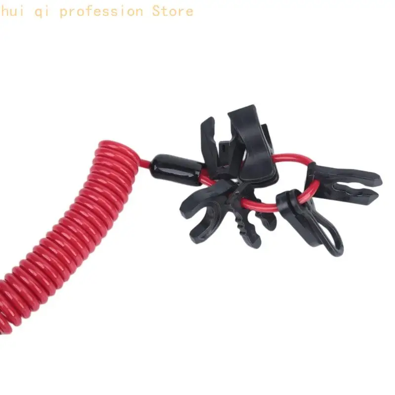 Außenbord-Sicherheitsleinenset mit Hakenclip und sieben Schlüsselaufsätzen H8WE – Detail 7