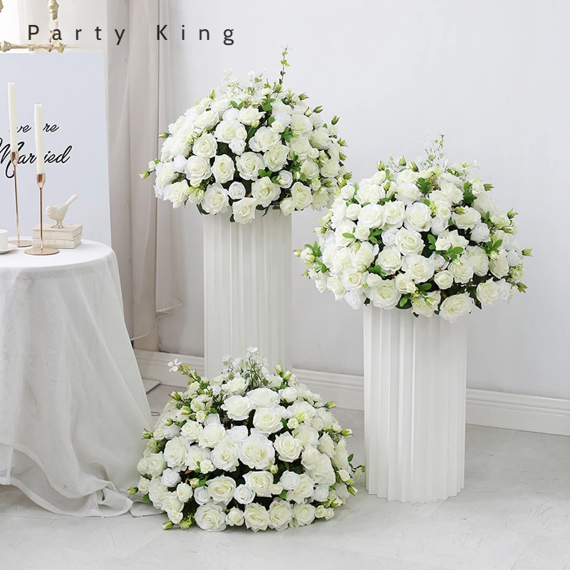 Artificial Flower Ball Wedding Decoration Rose Ball Wedding Table Centerpiece Road Lead Flower Arrangement Decoration Party Prop