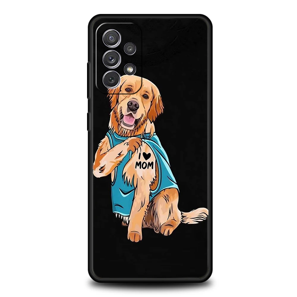 Cartoon Dogs Phone Case for Samsung Galaxy A15 A14 A25 A54 A34 A51 A71 A72 A73 A32 A52 A52S A11 A21S A31 A41 5G Soft Shell Capas