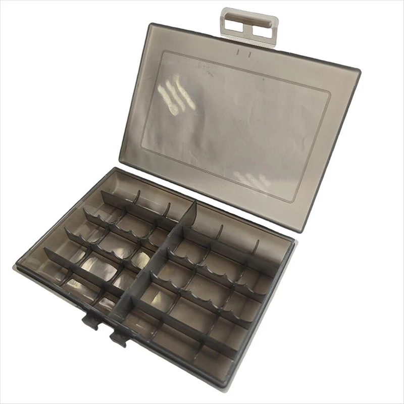1PC Battery Holder 10 Grid AA AAA Plastic Battery Holder Case Organizer Container Batteries Storage Box Holder Hard Case Cover