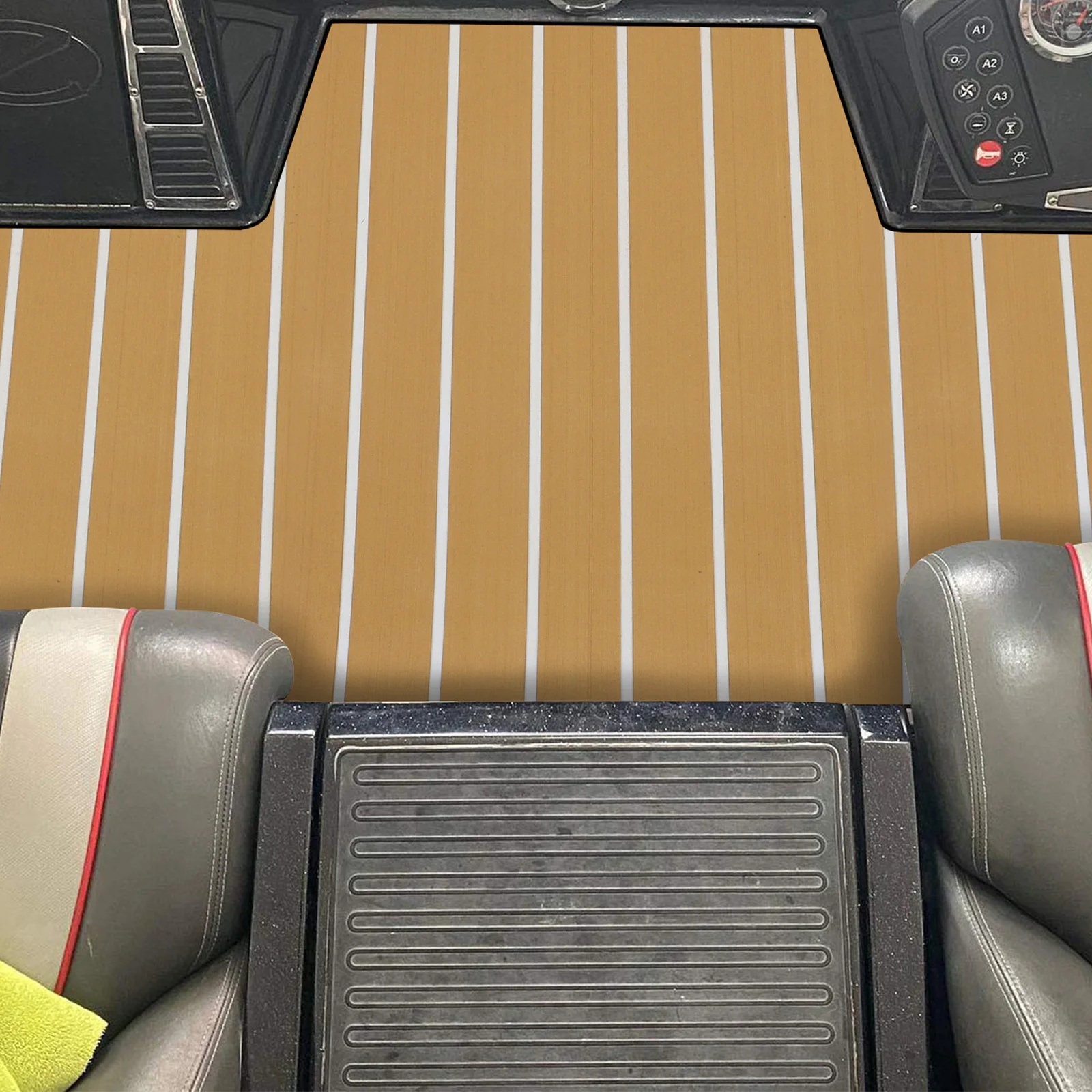 

1 Roll Eva Foams Faux Teak Non-Slip Boat Flooring Decking Sheet Self-Adhesive Pad Eva Faux Decking Sheet