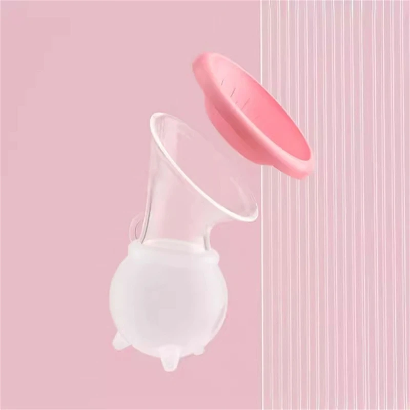 Silicone Breast Pump Comfortable & Powerful Nipple Suction Tool Baby Feeding Milk Bottle Breast Pump for Any Mother