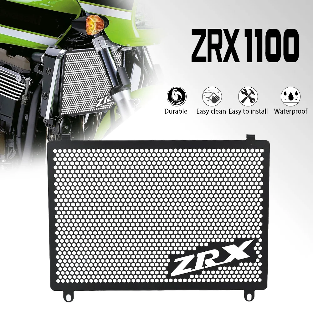 

ZRX-1100 ZRX-1200R Motorcycle Aluminum Radiator Grille Cover Guard Protection FOR Kawasaki ZRX1100 ZRX1200R ZRX1200S 1997-2008