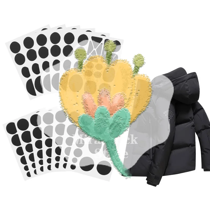 1Set Self-Adhesive Clothing Repair Patches Assorted Shapes Universal Durable Fabric Fixes For Down Jackets And Garments