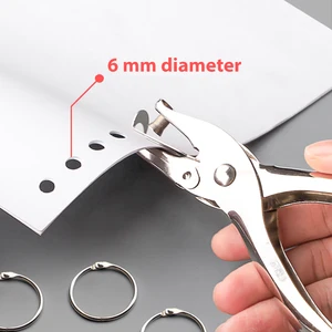 Single hole perforator, 8 sheets of capacity, 6mm in diameter, manual paper perforator, scrapbooking, home, office, school supplies 8 MAIN PAPER PERRATOR SALES - №3
