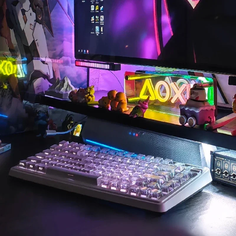 MAD60 brouillard-transparent côté gravé transparent keycap Transparent OEM personnalisé keycap 68 clavier mécanique wooting magnétique axi