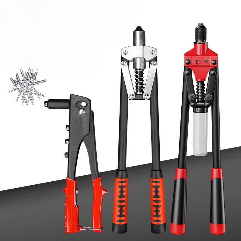 Heavy Duty Riveter Guns Set  Alloy Steel Manual Riveting Gun Industrial Labor Saving Rivet Gun Tool Portable Hand Tools Kit