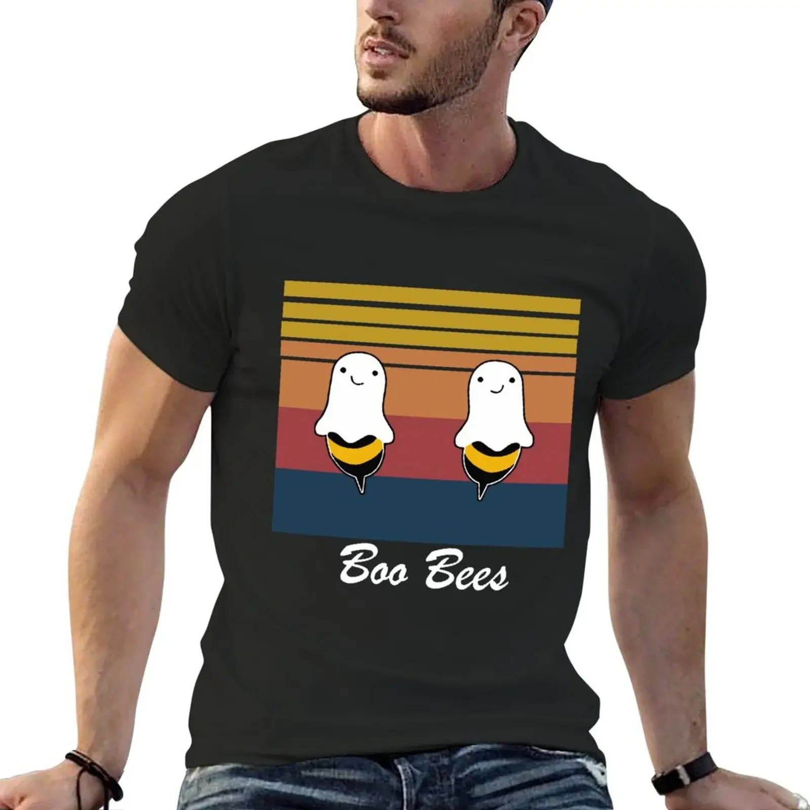 Boo Bees Halowen vintage T-Shirt custom shirt street wear mens champion t shirts