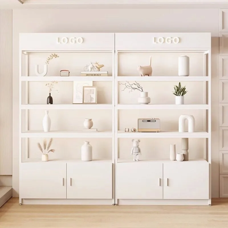Display cabinets Floor-to-ceiling cabinets Product display cabinets Beauty salons Cosmetics shelves Multi-layer display shelves