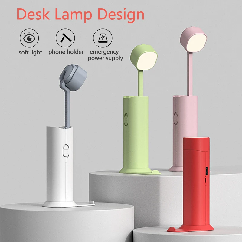 Power Bank 5000mAh Desk Lamp Reading Light Outdoor Camping Portable Battery Pack for iPhone 14 X Huawei Samsung Xiaomi Powerbank