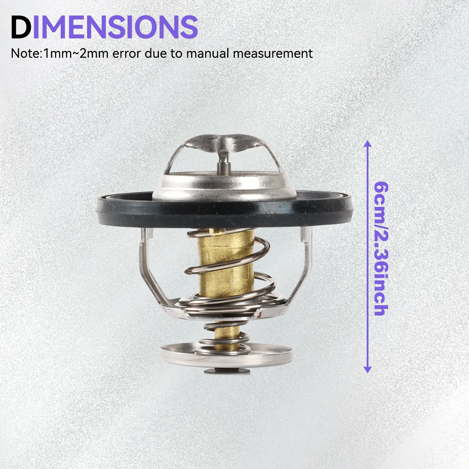 52028898AI 52028898AE Engine Thermostat For Dodge Challenger 2008-2023 Ram 1500 2500 3500 2011-2018 Jeep Chrysler 5.7L V8 Gas