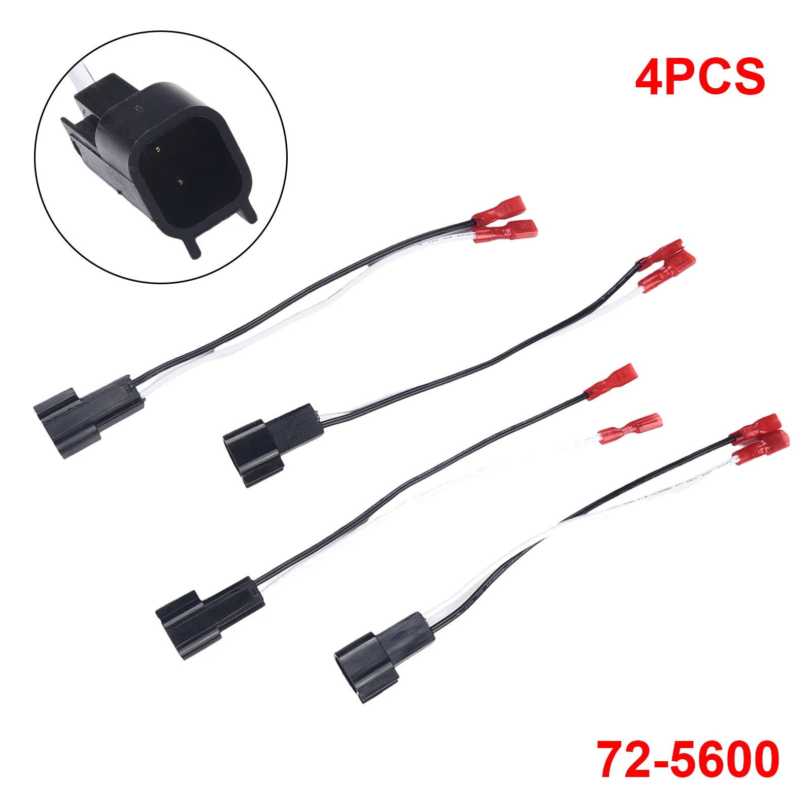 Door Speaker Connector Harness Adapter for Ford for f150 725600 1999 2014 Compatible 4X Wires Adapter Fits Factory Speaker