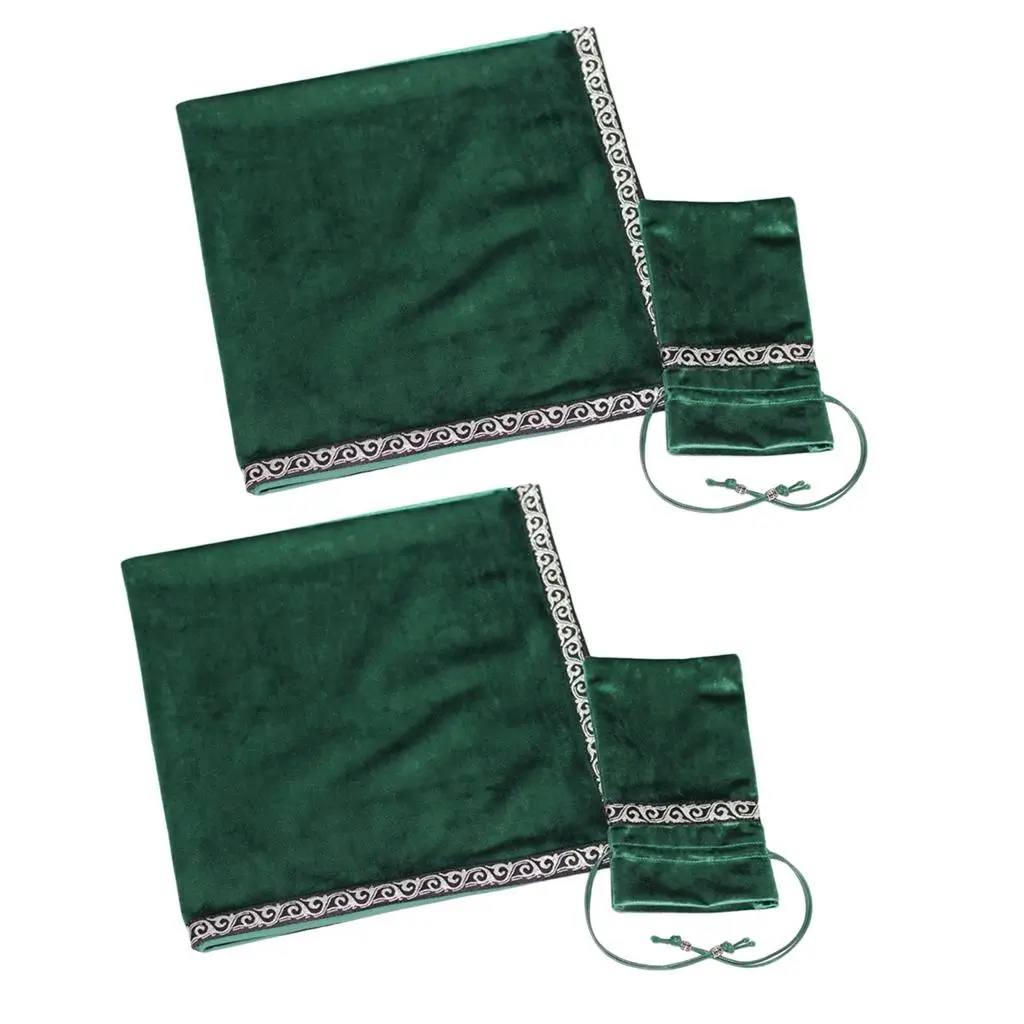Velvet Tarot Bag Pouch with Altar Tarot Cloth Storage Drawstring for Tarot Deck Accessories and Spiritual Reading Setup