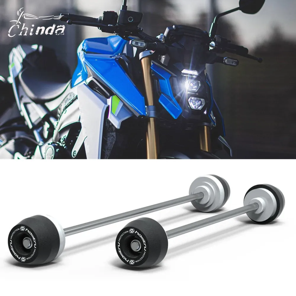 오토바이 프론트 및 리어 액슬 포크 크래시 슬라이더 휠 보호, 스즈키 GSX-S1000 GSX S1000 GSX-S950 gsx s950 2021 2022 2023