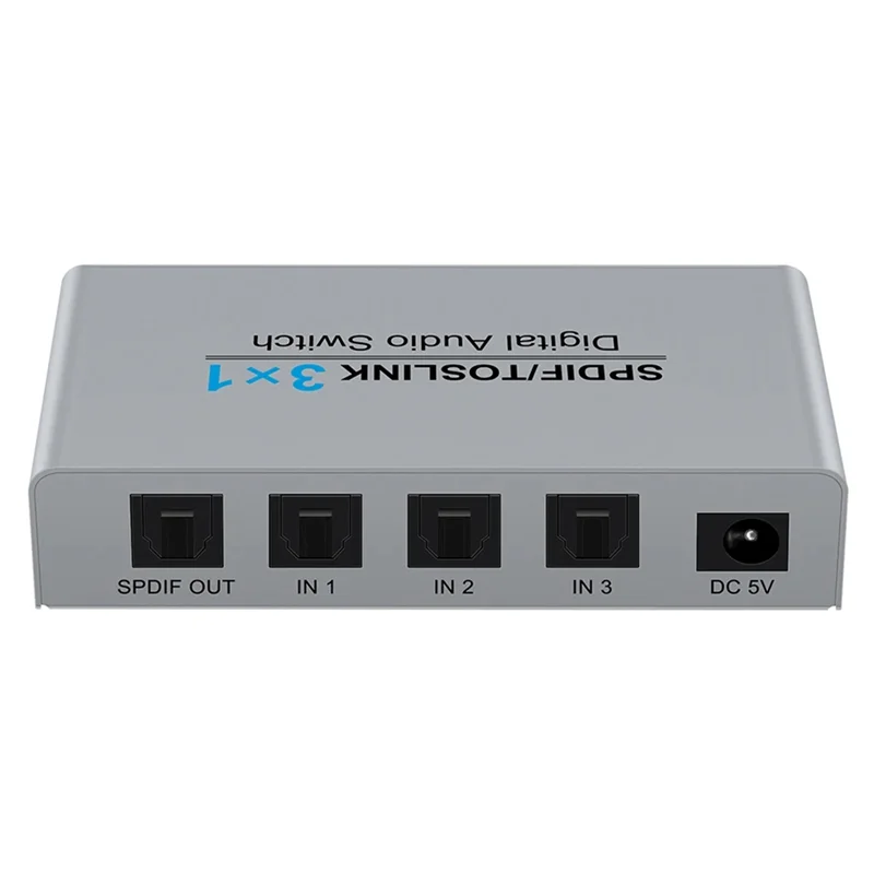 ABUD-3-Port Toslink Switching Digital Optical Audio Switcher 3X1 مع IR التحكم عن بعد الألومنيوم SPDIF الجلاد سهل الاستخدام الاتحاد الأوروبي P