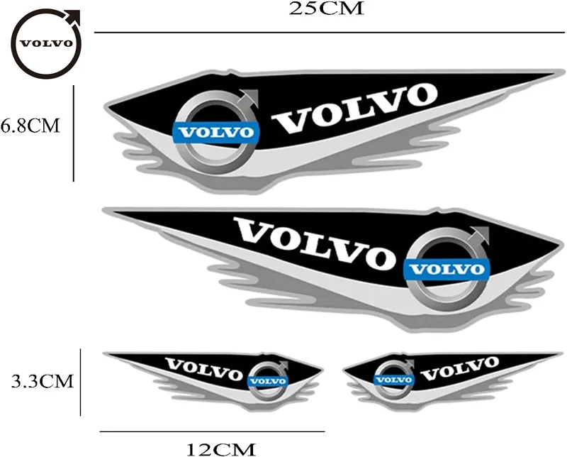 4pcs car bumper scratch sticker Volvo S60 XC60 S90 XC90 universal car sticker car door scratch decorative sticker.Quick delivery