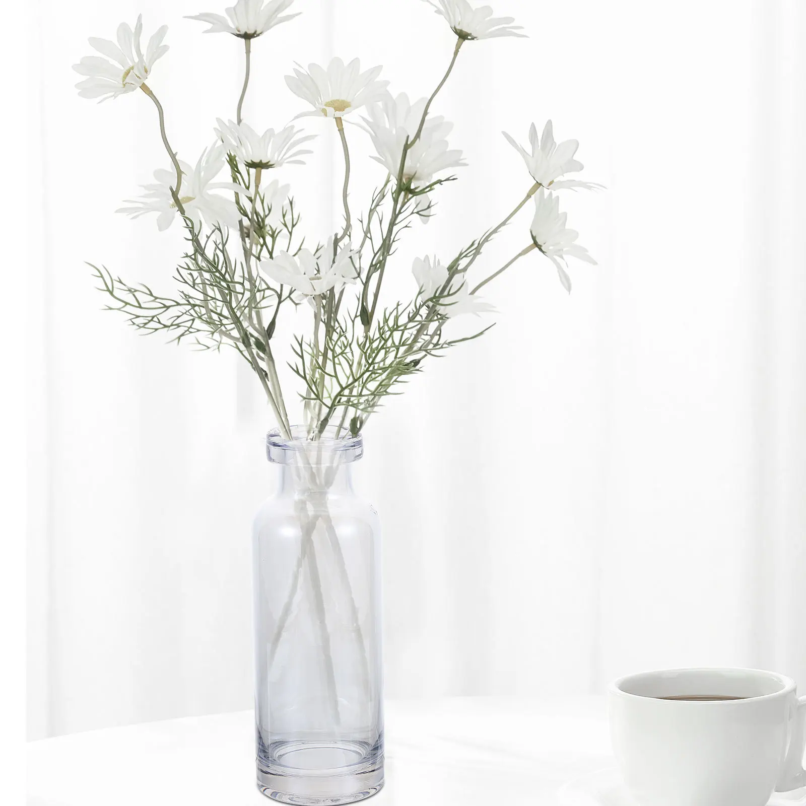 

Stylish Hydroponic Vase in Clear Glass Perfect for Home Garden Decoration Small Space Friendly Design Great for Gifting to
