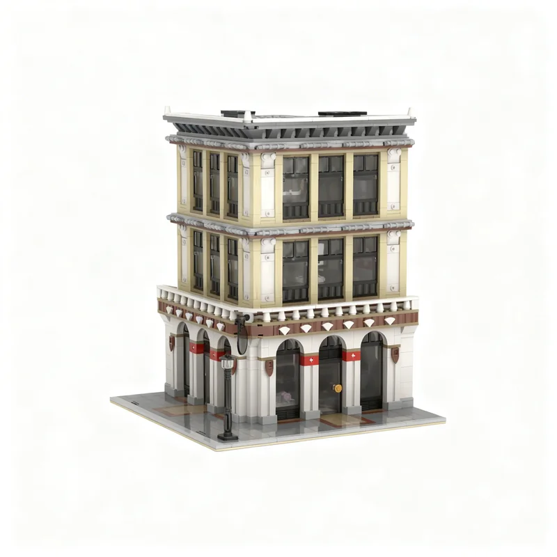 2050pcs MOC Modular Buildings MB05 - Swiss Chocolate Shop Model Building Blocks Collection Brick Display Craft Creative Birthday