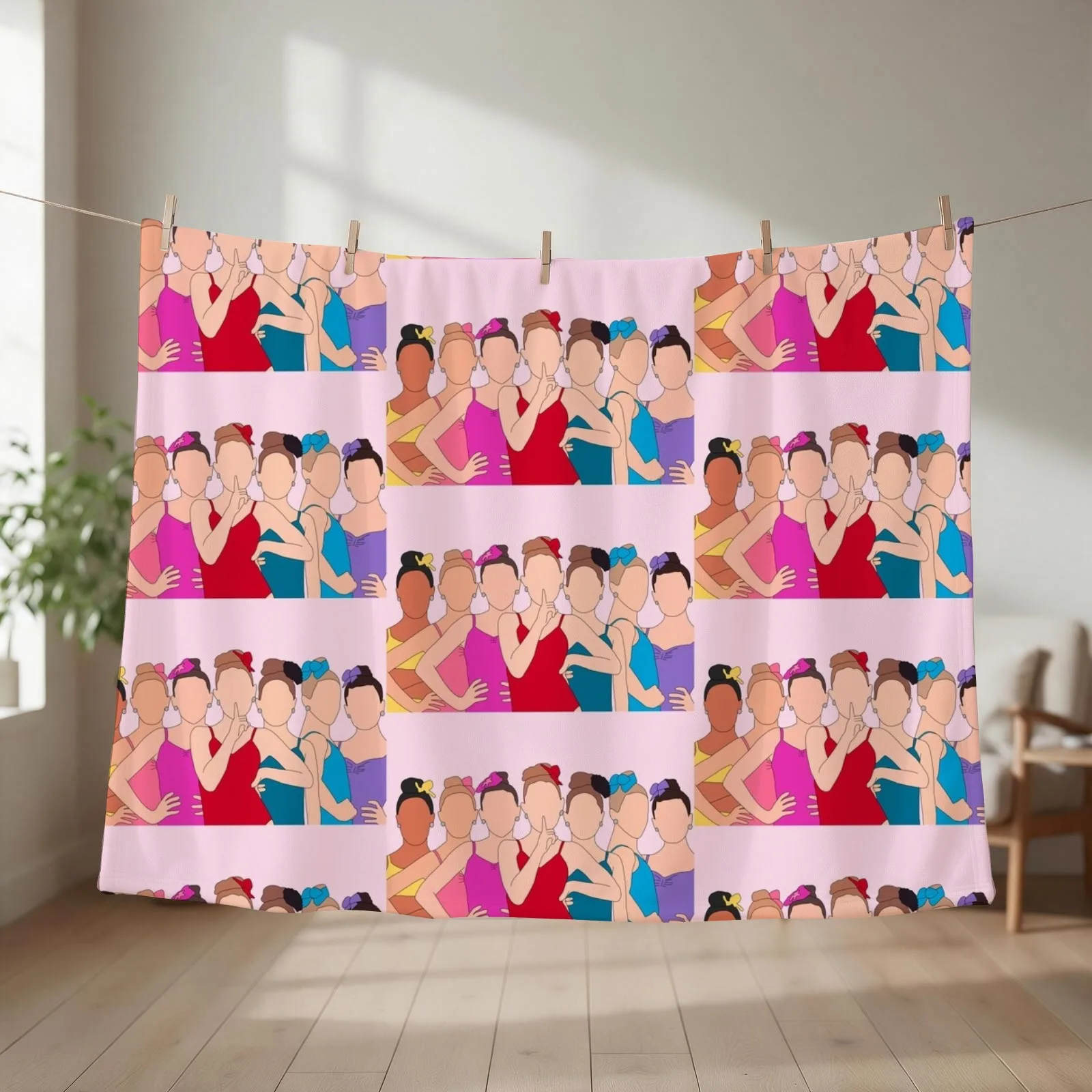 Dance Moms Girls Throw Blanket couch cozy soft plush fuzzy picnic outdoor blanket