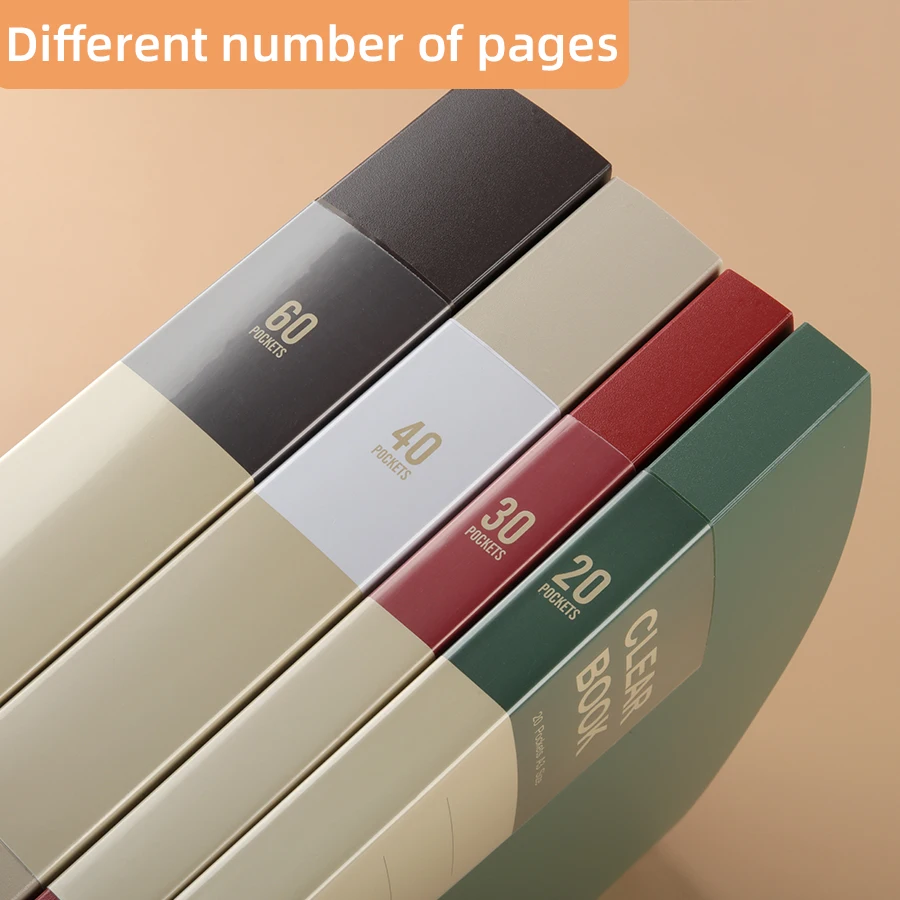 Thickened Light Retro Color A3 Document Folder Multi-color Matte Office Student 8K Large Portfolio Sketch Folder for Drawings