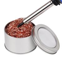 Cleaning Ball Desoldering Soldering Iron Mesh Filter Cleaning Nozzle Tip Copper Wire Cleaner Ball Metal Dross Box Clean Ball