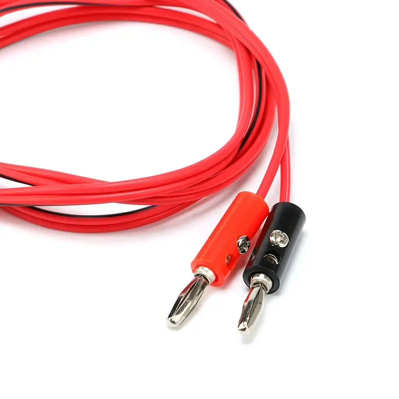 1M Alligator Cilp to AV Banana Plug Test Cable Lead Connector Dual Tester Probe Crocodile Clip for Multimeter Measure Tool