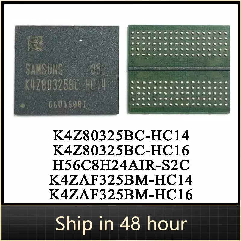 

100% New Original K4Z80325BC-HC14 K4Z80325BC-HC16 K4ZAF325BM-HC14 K4ZAF325BM-HC16 H56C8H24AIR-S2C DDR6 Chipset IC Chip In Stock