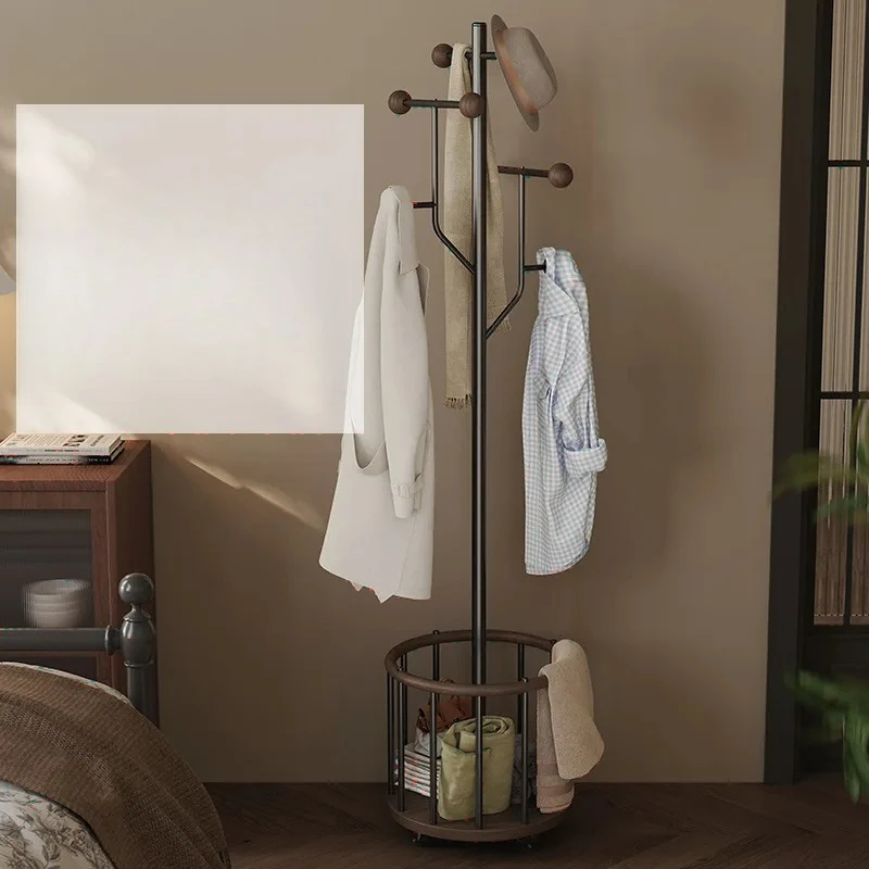 Factory Direct 2026 Corner coat rack hanger floor-to-ceiling bedroom simple multi-functional clothes rack indoor metal hanger