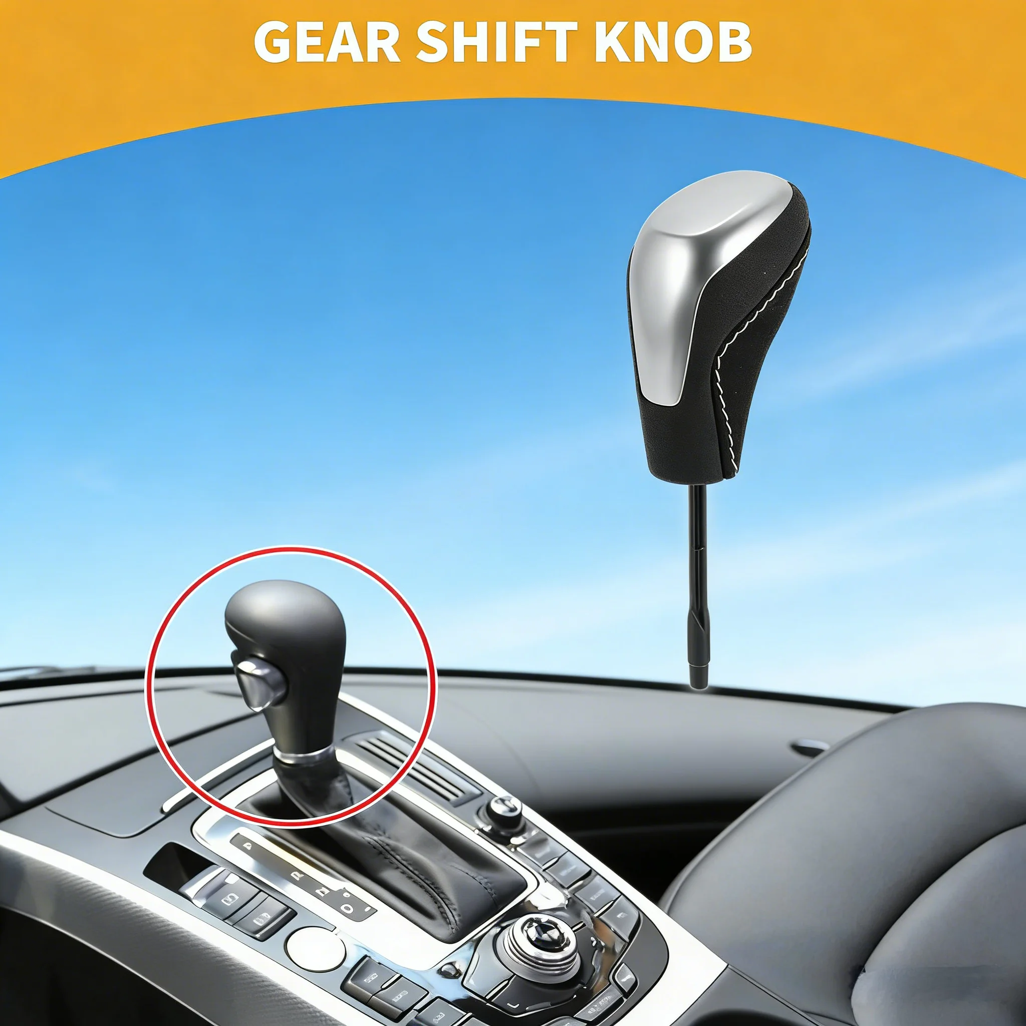 

E90 E91 E53 Knob Automatic Gear Shift Knob Elegant Design For BMW Short-Type And Long-Type Easy Install Gear Shifter